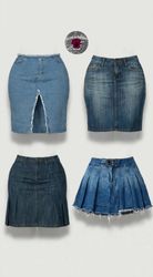 Y2k denim skirts WR-2592