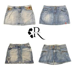 Y2K NYC IT Girl Denim Mini Skirt RE-2224