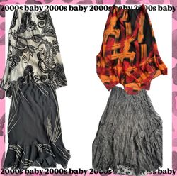 Y2K electric Girl skirts-199