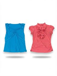 (FV-2201)     Bright Color Women’s Tops & Blouses ..