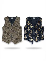 (FV-2390) Y2K Beaded Details Waistcoat