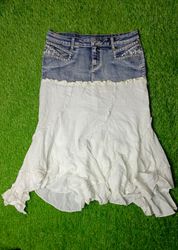 Y2K Denim Midi Skirts