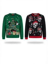 (FV-2359) Vintage style  Christmas Sweater Bundle ..