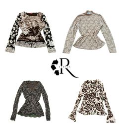 Y2K Unique Girl Printed Full Sleeve Tops RW-2286