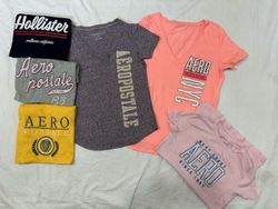 Aeropostale, Hollister & American Eagle T-shirts b..