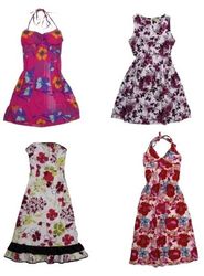Y2K Floral Printed Cotton Dresses