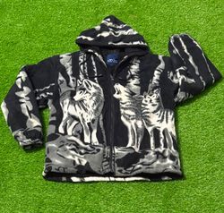 Animal print authentic fleece