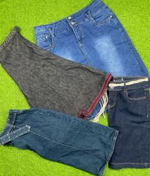 Denim fashion mid skirt id  104