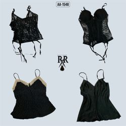 Y2k Midnight Vibe Lingerie Tops (AA-1548)