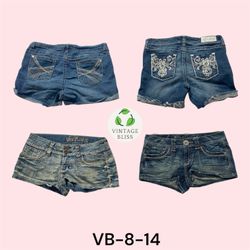 Women’s Denim Mini Embroidered Shorts Wholesale Bu..