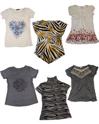 T-shirts et hauts imprimés Y2K pour femmes (TR-105..