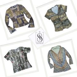 Y2K Green Nature Vibe Mix Tops