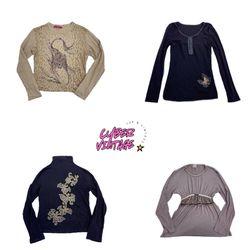 Camiseta de Manga Longa Estampada Vintage (MH-109)