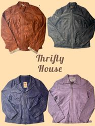 Y2K  Vintage Leather Jackets(TH/846)