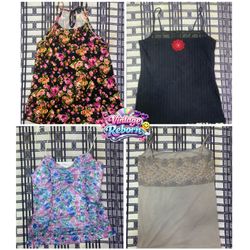 Y2K Vintage Floral & Lace Cami Bundle | VR-361