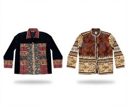 (FV-2436)Vintage Statement Knitwear | 90s Retro Pa..