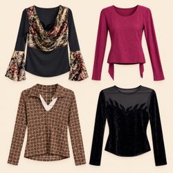 Y2K Grunge & Glam Tops