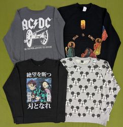 💥 RV4467 Printed Crewneck Sweatshirts