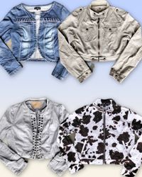 Denim Cropped jacket 20 pieces