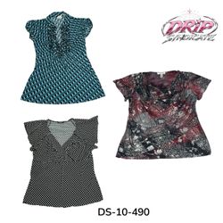 Polyester Blouses with Various Prints (DS-10-490)