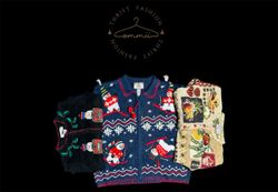 Pulls de Noël vintage uniques