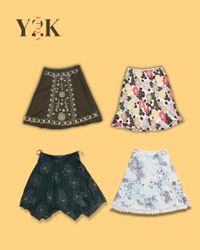 Y2K Vintage Floral Skirts Collection (Yv-852)