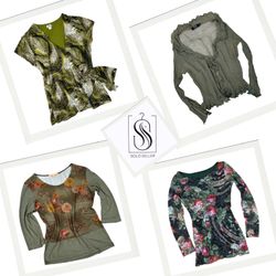 Y2K Green Vibe Mix Tops