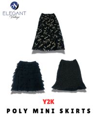 Y2K  Poly Midi Skirts - EV1719