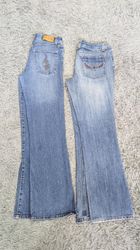 ***Y2K Embroidered Denim – Flared Leg Fashion Coll..