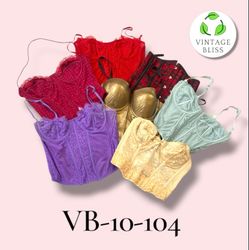 Y2K Corset Crop Top Wholesale Bundle – Assorted St..