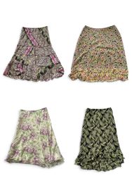Y2K Floral & Printed Flared Skirt Bundle 🌸