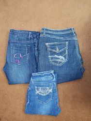 Y2K Back Embroidery Jeans