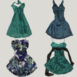 Y2K Aquacore Mini Dresses