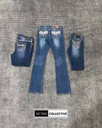 Premium Y2K Embellished Bootcut / Flared Jeans - #..