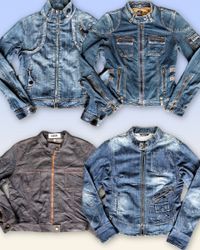 Denim Zipper Fitted jacket 20 pieces