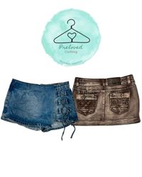 270726-4 denim mini skirt