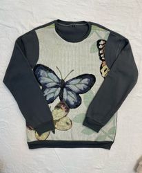Upcycle Sweatshirt With Tapestry (Dv-9-139)