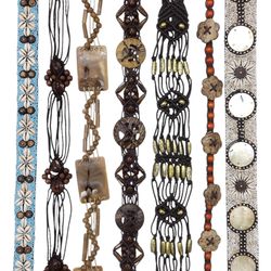 Vintage Boho Beaded and Shell Belts
