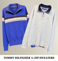 Premium Tommy Hilfiger 1/4 Zip Sweaters