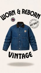 Upcyled carharrt denim jacket’s