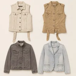 Y2k Mix Style Denim Jackets