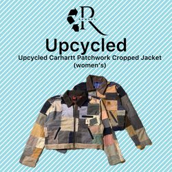Upcycled Carharrt Patchwork Cropped Jacket (Women’..