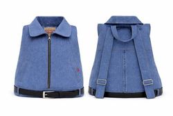 CR2130 Upcycled Denim Backpack