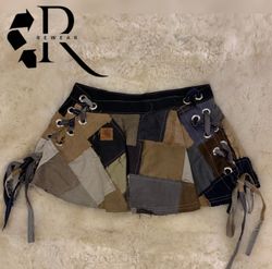 Upcycled Y2K Carharrt Patchwork Skirt