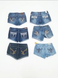 Y2K Trashy Western Denim Mini Shorts Bundle Cyber ..