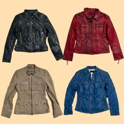Y2k unique Leather jackets