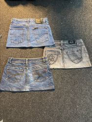 Upcycled Denim Mini Skirts — 0021