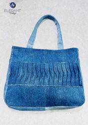 UPCYCLED Patchwork Denim Bag - EVR0549