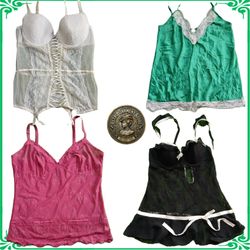 Y2K Vintage Ladies Cami Tops & Camisoles Bundle Cu..