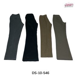 Pantalon de bureau pour femmes, coupe évasée (DS-1..